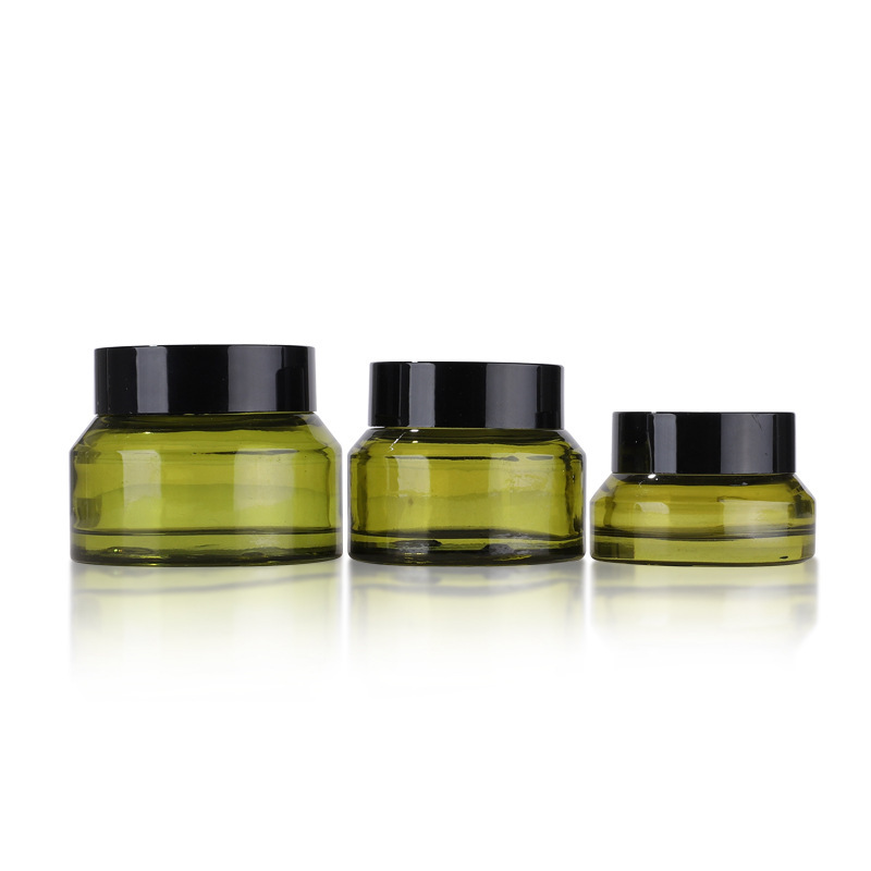 Eco-friendly Free Custom clear Glass Cream Jar for 50g Wholesale