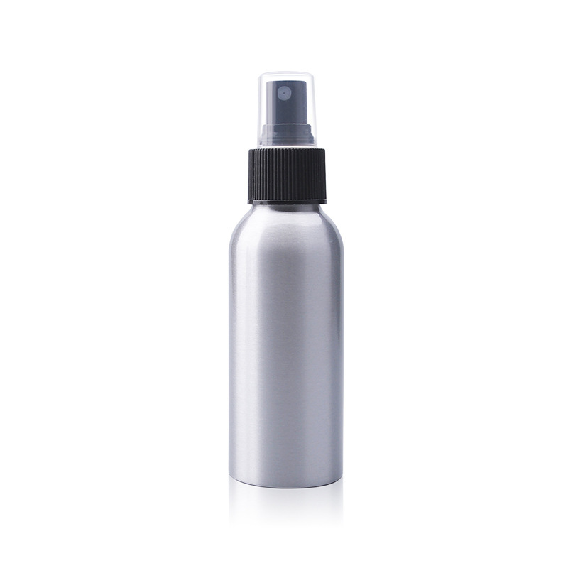 Hangzhou Sunshine 30ml 1oz 50ml 100ml Aluminum Silver Round Shape Spray Trigger Pump Bottle in Stock for Selling