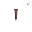 Chocolate color tube+slant lipbalm head+clear cap
