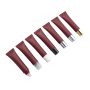 SUNSHINE Packaging 15ml Burgundy Chocolate Elegant Luxury Squeeze Lip Gloss Tube Custom Logo Screen Printing Plastic Empty Tubes