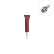 Burgundy tube+silver eye cream head