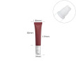 Burgundy tube+white vaccum pump head+clear cap