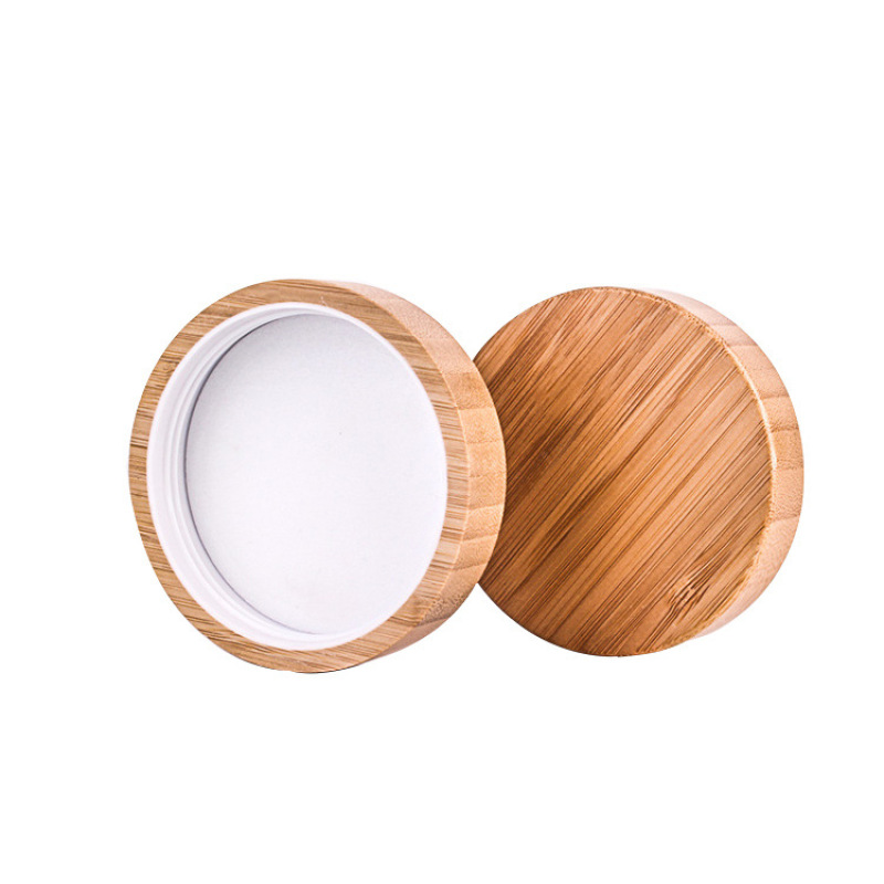Best New Products of 2024 Stock Available Frosted Glass Jars With Bamboo  Lid for Cosmetic