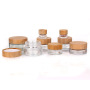Best New Products of 2024 Stock Available Frosted Glass Jars With Bamboo  Lid for Cosmetic
