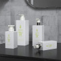 Stock Subpackage 300ml 500ml square Electroplating Skin Care 900ml White Press Body Lotion Bottle