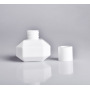 Luxury 100ml White Porcelain Aroma for Reed Diffuser Bottle Custom Design for Office Home Daily Use Crown Cap Ceramic Containers