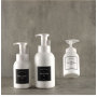 Customizable 300ml 500ml White Skincare Shampoo Shower Gel Bottle HDPE Plastic with Foam Pump and Screen Printing