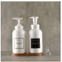 Customizable 300ml 500ml White Skincare Shampoo Shower Gel Bottle HDPE Plastic with Foam Pump and Screen Printing