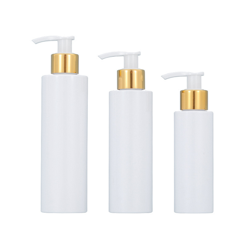 High End 100ml 150ml 200ml Empty Pet Plastic Cosmetic Lotion Bottle with Lotion Pump