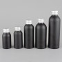 Limited Offer 40ml to 200ml Matte Black Aluminum Bottles Threaded Cap Refillable Containers for Lotions