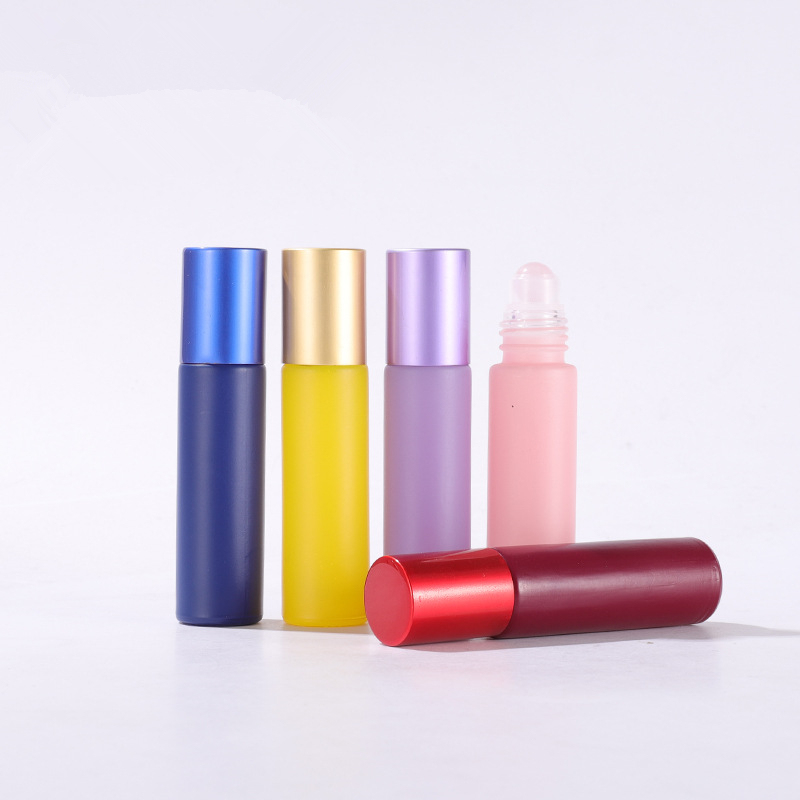 10ml Macaron Perfume Roll-on Essential Oil Bottles Crystals for Ball Included MOQ 100pcs