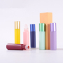 10ml Macaron Perfume Roll-on Essential Oil Bottles Crystals for Ball Included MOQ 100pcs