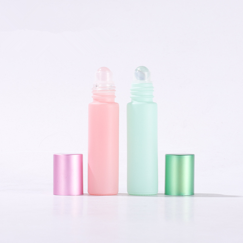 10ml Macaron Perfume Roll-on Essential Oil Bottles Crystals for Ball Included MOQ 100pcs