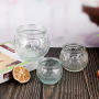 Ready to Ship Clear Pineapple Unique Candle Jars Glass Base with Aluminum Cap Recyclable Feature