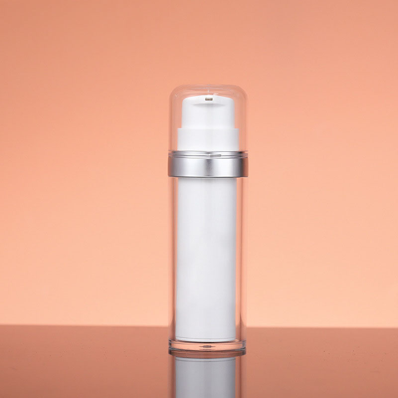 Custom PP Airless Vacuum Bottle 15ml 30ml 50ml Eco Friendly with Replaceable Inner Container for Cosmetic Packaging