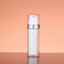 Custom PP Airless Vacuum Bottle 15ml 30ml 50ml Eco Friendly with Replaceable Inner Container for Cosmetic Packaging