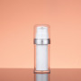 Custom PP Airless Vacuum Bottle 15ml 30ml 50ml Eco Friendly with Replaceable Inner Container for Cosmetic Packaging