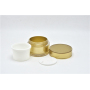 Gold Thick Wall Acrylic Cosmetic Jar 50ml with Skin Care Use