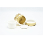 Gold Thick Wall Acrylic Cosmetic Jar 50ml with Skin Care Use
