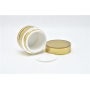 Gold Thick Wall Acrylic Cosmetic Jar 50ml with Skin Care Use