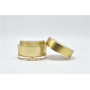 Gold Thick Wall Acrylic Cosmetic Jar 50ml with Skin Care Use