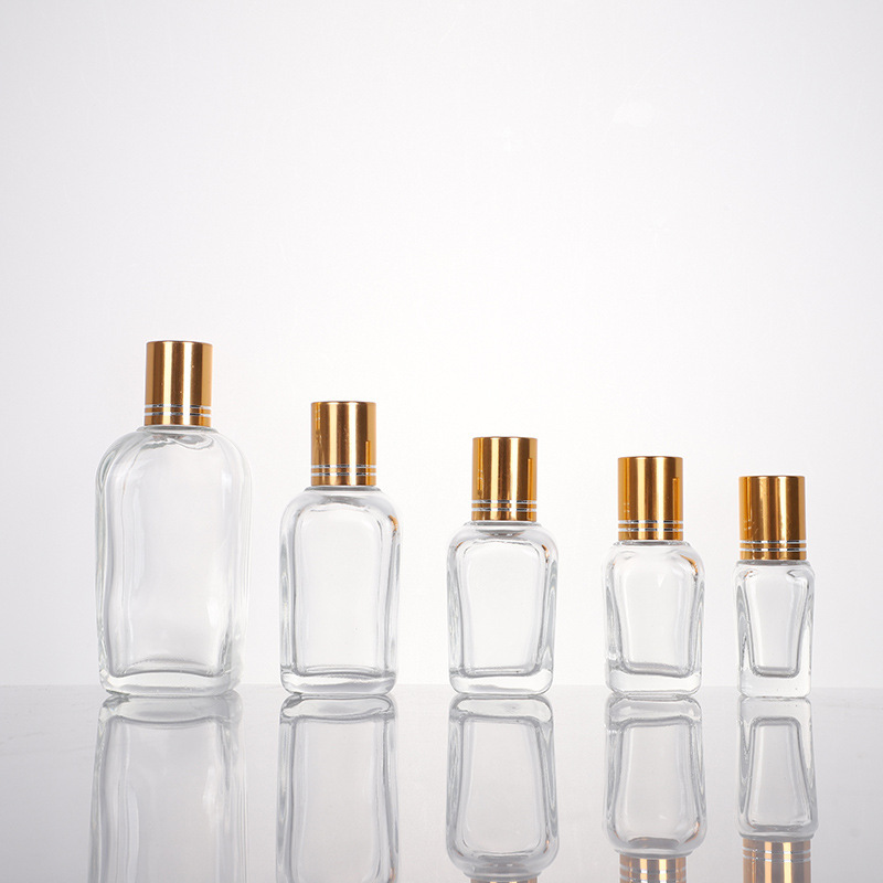 Roll on Glass Vial Bottle with Stainless Steel Roller and Aluminum Cap