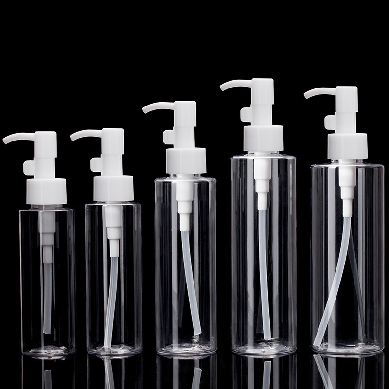 Clear Lotion Bottle Luxury 100ml Lotion Bottle 120ml Plastic Pump Bottle Makeup Remover Oil Plastic Empty Lotion Bottles