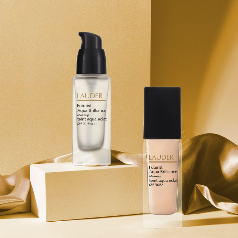Skincare Frosted clear Bottle Facial Cream Cosmetic Glass Packaging Bottle for Cosmetics