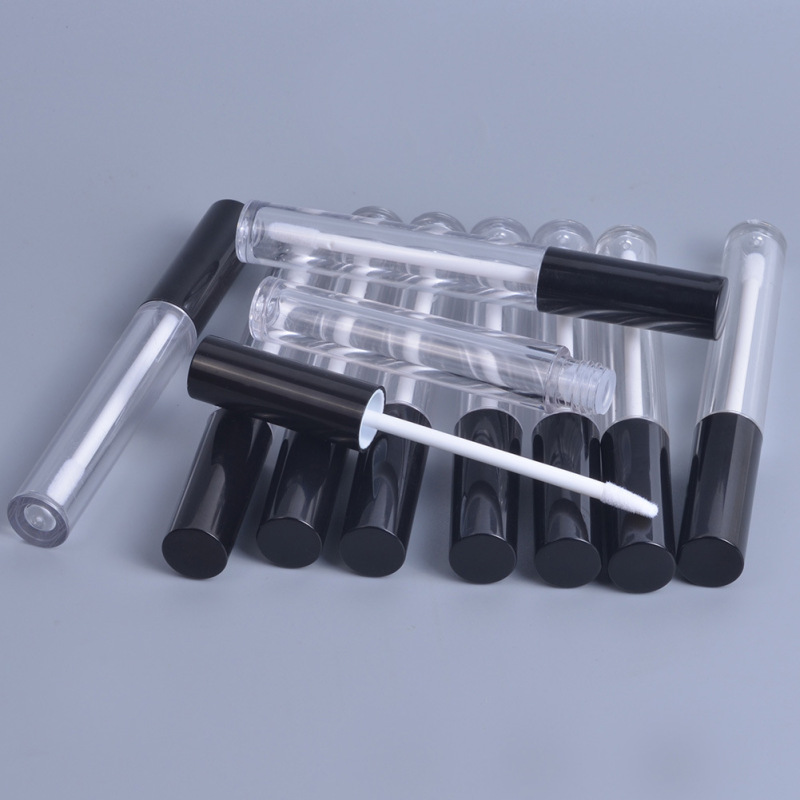 New Full Clear Lip Gloss Tube Empty Plastic 4ml Lipgloss Container Transparent Liquid Lipstick