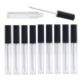 New Full Clear Lip Gloss Tube Empty Plastic 4ml Lipgloss Container Transparent Liquid Lipstick