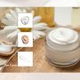 12 PCS 1 oz Frosted Glass Containers Refillable Cosmetic Vials for Eye Cream Salve Lotion Ointment with Plastic Cap