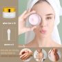 12 PCS 1 oz Frosted Glass Containers Refillable Cosmetic Vials for Eye Cream Salve Lotion Ointment with Plastic Cap