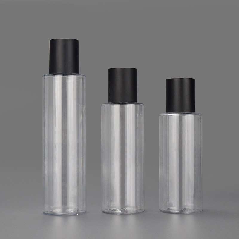 Wholesale 100ml 120ml 150ml Empty Transparent Plastic Cosmetic Toner Bottle with Screw Cap