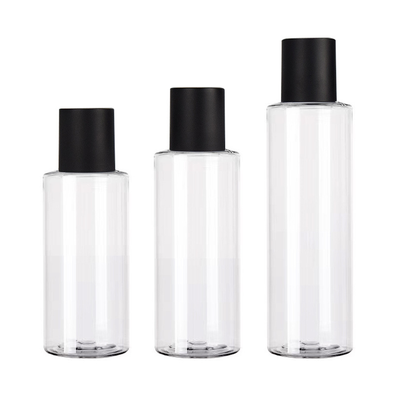 Wholesale 100ml 120ml 150ml Empty Transparent Plastic Cosmetic Toner Bottle with Screw Cap