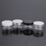 Luxury 100ml Empty PET Plastic Cosmetic Skin Care Cream Jars with Different Lids