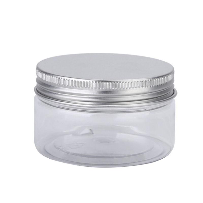 Luxury 100ml Empty PET Plastic Cosmetic Skin Care Cream Jars with Different Lids