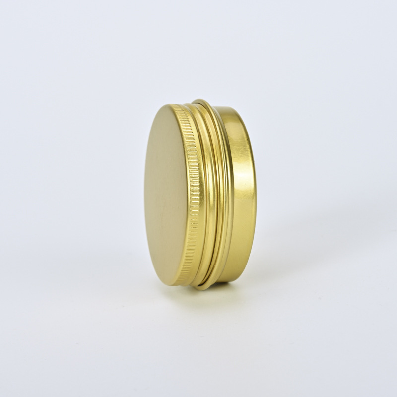 HANGZHOU SUNSHINE Hot Style 60ml 2oz Flat Gold Tin Candle Jar with Gold Lid for Ready to Ship