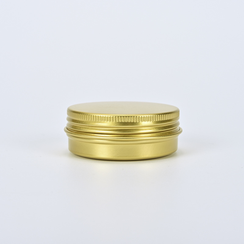 HANGZHOU SUNSHINE Hot Style 60ml 2oz Flat Gold Tin Candle Jar with Gold Lid for Ready to Ship