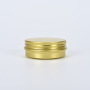 HANGZHOU SUNSHINE Hot Style 60ml 2oz Flat Gold Tin Candle Jar with Gold Lid for Ready to Ship