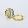 HANGZHOU SUNSHINE Hot Style 60ml 2oz Flat Gold Tin Candle Jar with Gold Lid for Ready to Ship