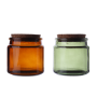 Glass Candle Jar 100 ml 200 ml Empty Glass Container Glass Jar Amber Glass Jar Green Glass Jar Candle Making Product