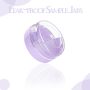 3 Gram Sample Containers With Lids, 100 Count Tiny Sample Jars, Lotion, Powder, Beauty Products(Purple Lids)