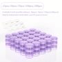 3 Gram Sample Containers With Lids, 100 Count Tiny Sample Jars, Lotion, Powder, Beauty Products(Purple Lids)