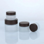 China Made 5g 30g Cosmetics Jars Glass Face Cream Jars Container with Grain Lid Frosted Glass Jar