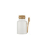 100ml 200ml 300ml 500ml Bath Bottle  Bath Salt Jar 10oz Bath Salt Jar Spoon Plastic Body Scrub Jar with Wooden Spoon
