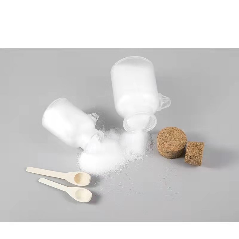 100ml 200ml 300ml 500ml Bath Bottle  Bath Salt Jar 10oz Bath Salt Jar Spoon Plastic Body Scrub Jar with Wooden Spoon