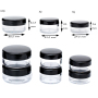 Empty Plastic Jar 3g Empty 3g Mini Plastic Cream Sample Jars Eye Cream Jar Cosmetic Container with Colored Lids
