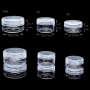 Empty Plastic Jar 3g Empty 3g Mini Plastic Cream Sample Jars Eye Cream Jar Cosmetic Container with Colored Lids