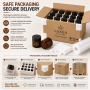 High-end Empty 100ml 250ml Candle Jars Amber Glass Jars with Silver Golden Black Aluminum Lids
