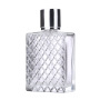100ml Clear Crystal Glass Bottle Square Shape with Pump Sprayer for Perfume Storage and Dispensing